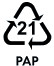 Recyklačný symbol PAP